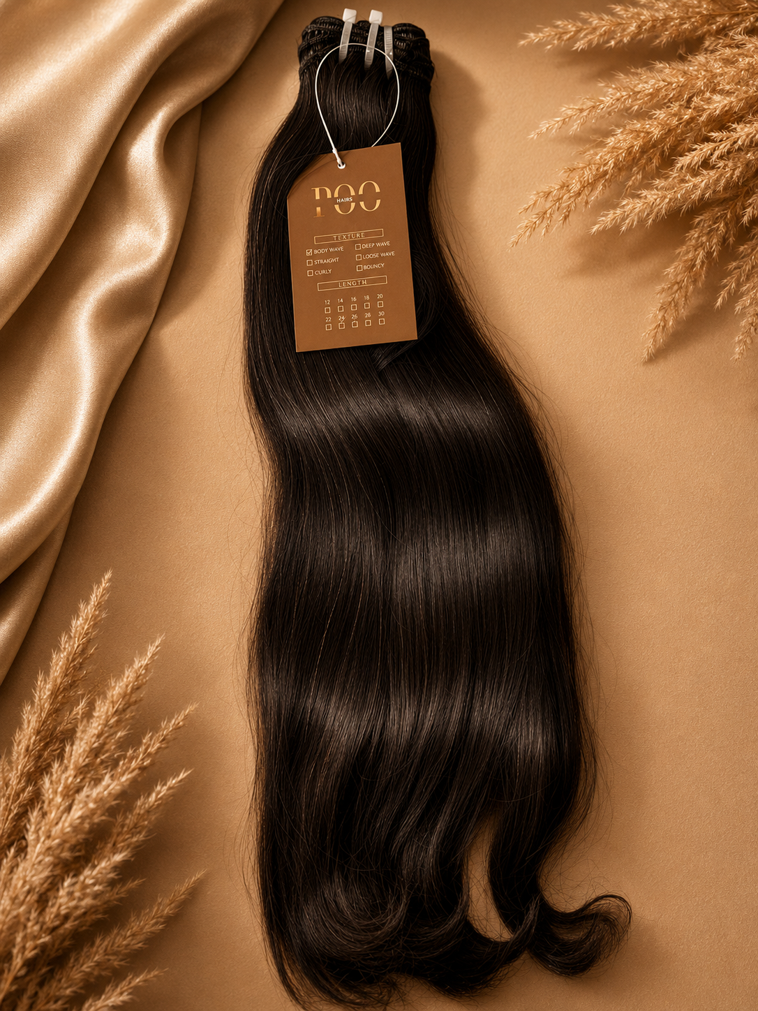 Raw Indian Double Drawn Silky Straight Hair Bundles — 16"