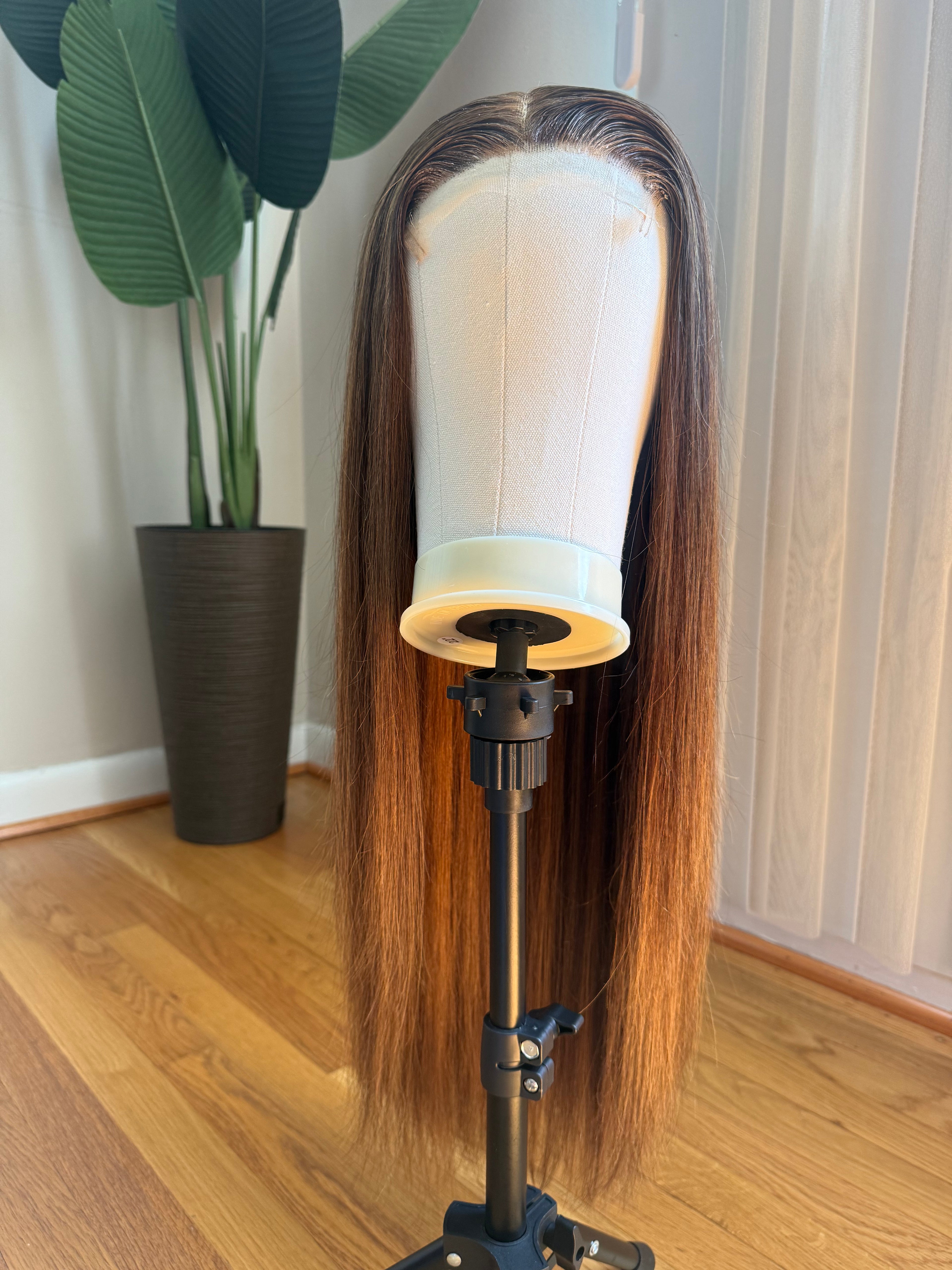 SDD Piano Hair #2/#8 Vietnamese straight wig - front full view