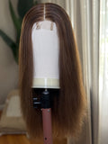 SDD Piano Hair with Curls on wig stand